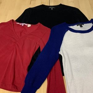 Three Long Sleeve Tops